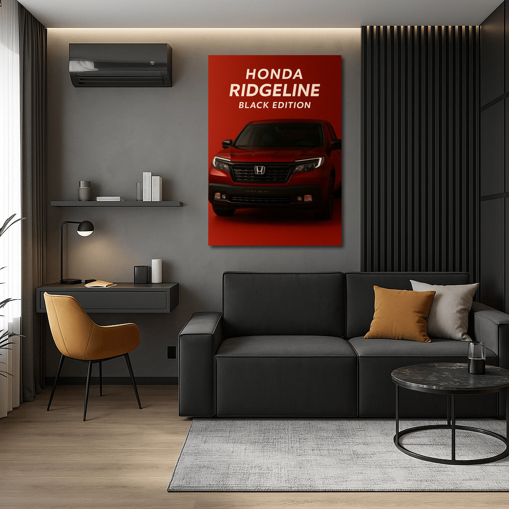 Honda Ridgeline Black Edition: Elegant Power on the Wall