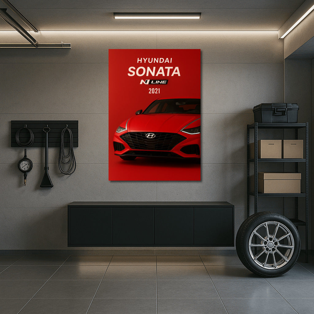 Hyundai Sonata N Line 2021: Dynamics and Style on Your Wall