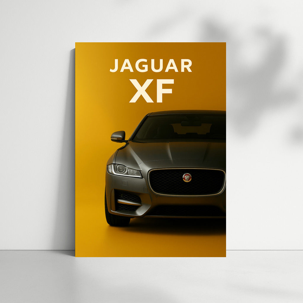 Jaguar XF: Elegance and Speed on a Bright Background