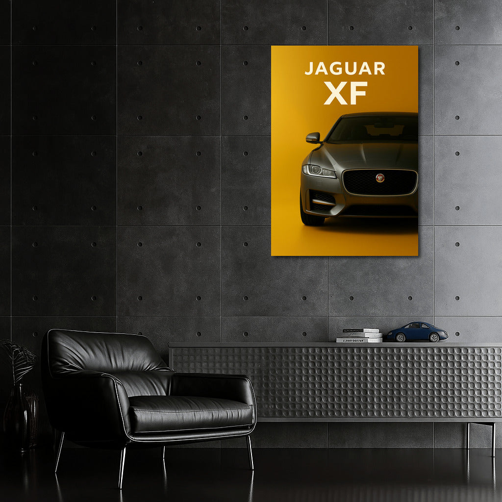 Jaguar XF: Elegance and Speed on a Bright Background