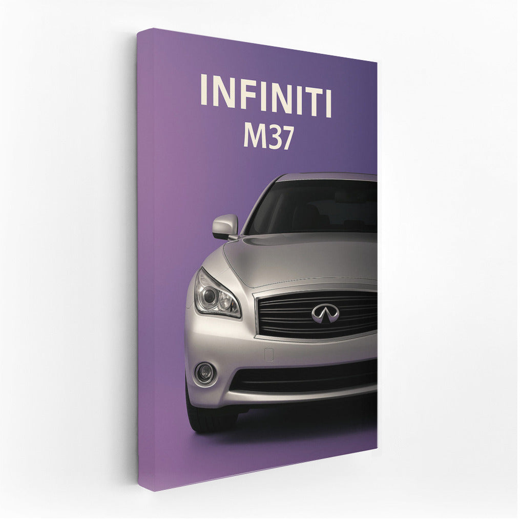 Infiniti M37: Elegance and Power on a Purple Background