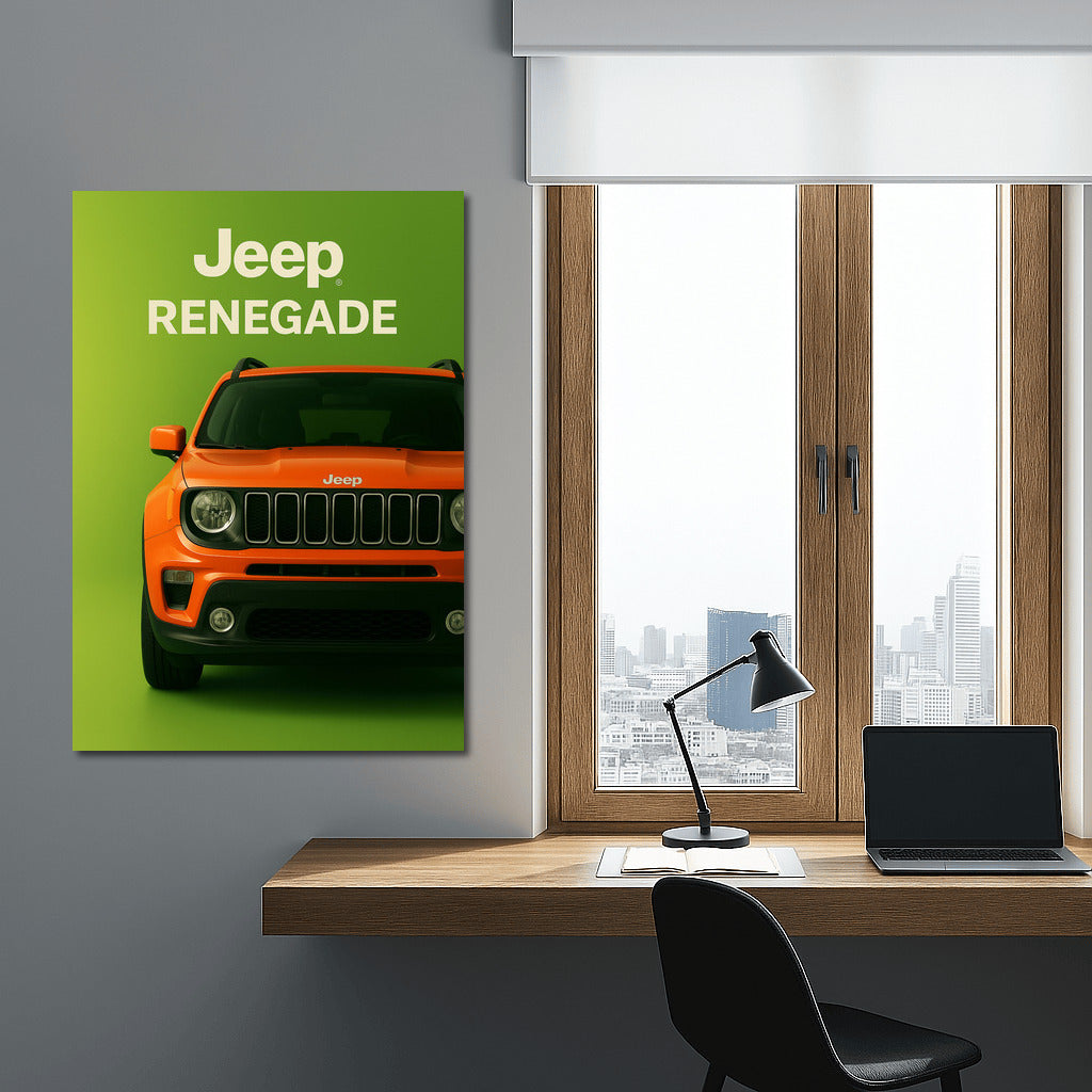 Bright Jeep Renegade: Dynamics and Style