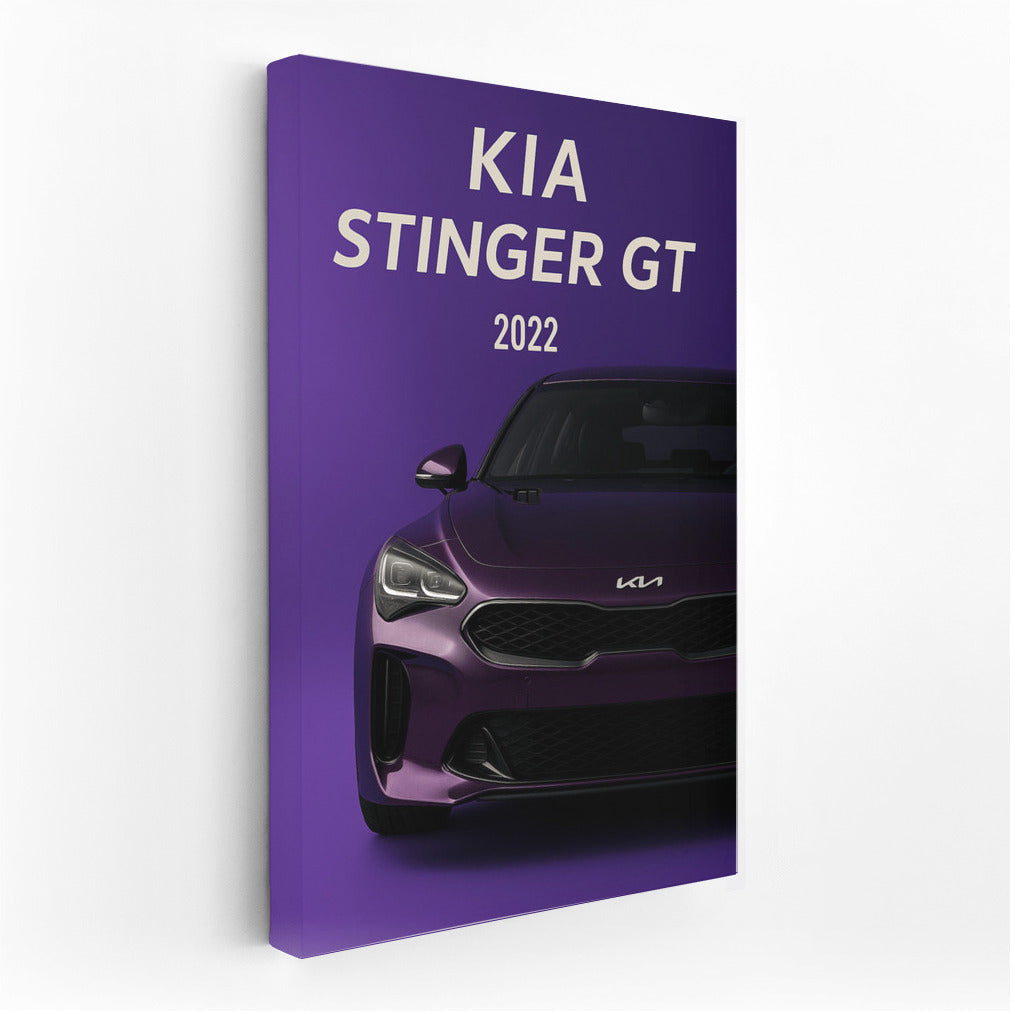 Exciting Kia Stinger GT: Dashing Spirit of Speed on Your Wall