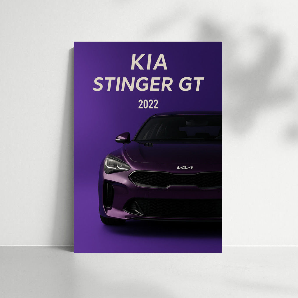 Exciting Kia Stinger GT: Dashing Spirit of Speed on Your Wall