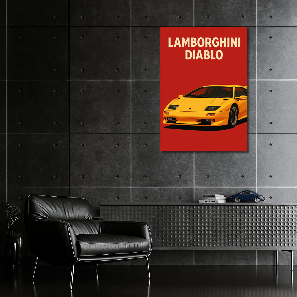 Fiery Burst of Speed: Lamborghini Diablo