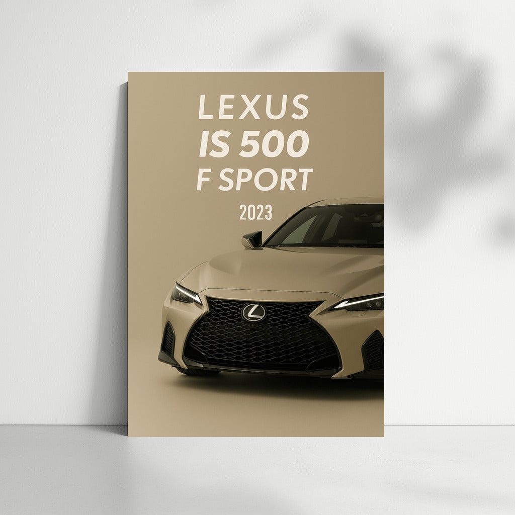 Power and Style: Lexus IS500 F Sport on the Wall