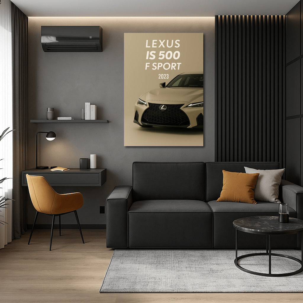 Power and Style: Lexus IS500 F Sport on the Wall