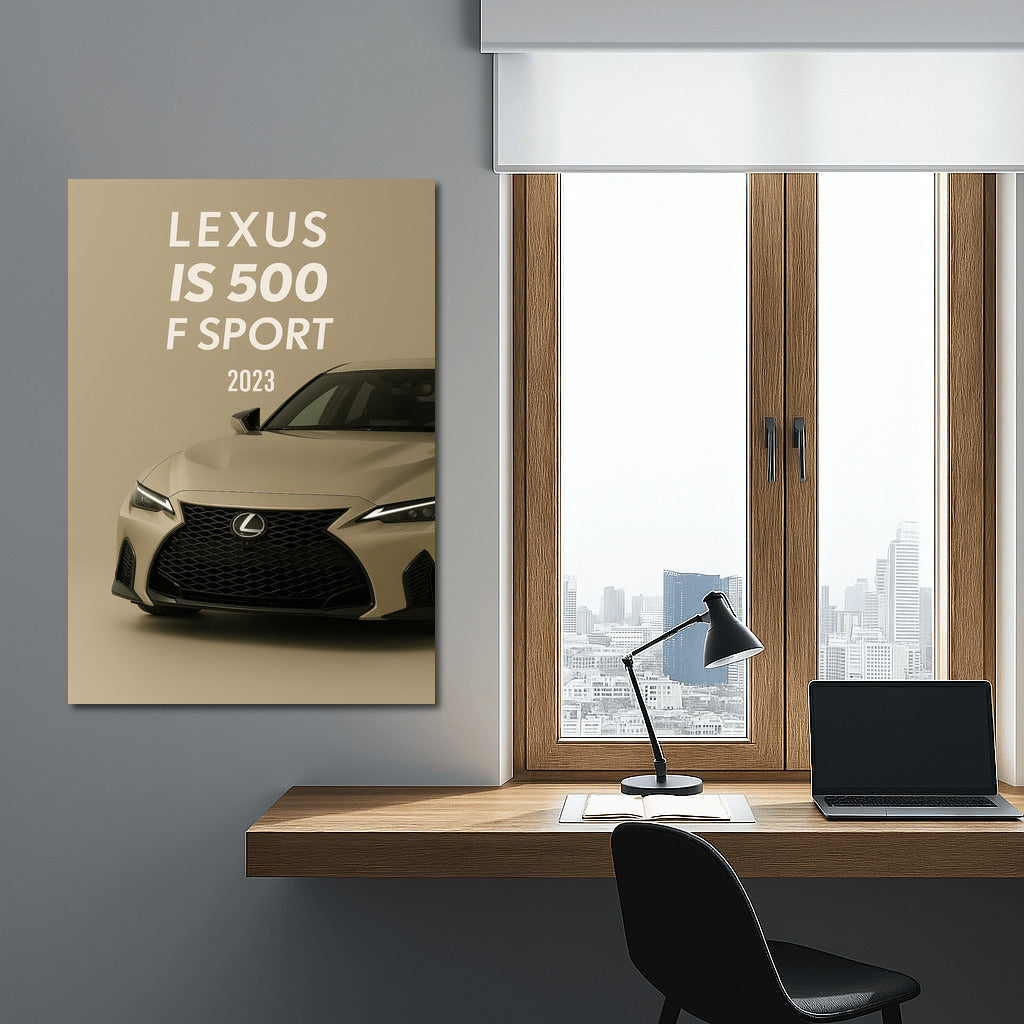 Power and Style: Lexus IS500 F Sport on the Wall