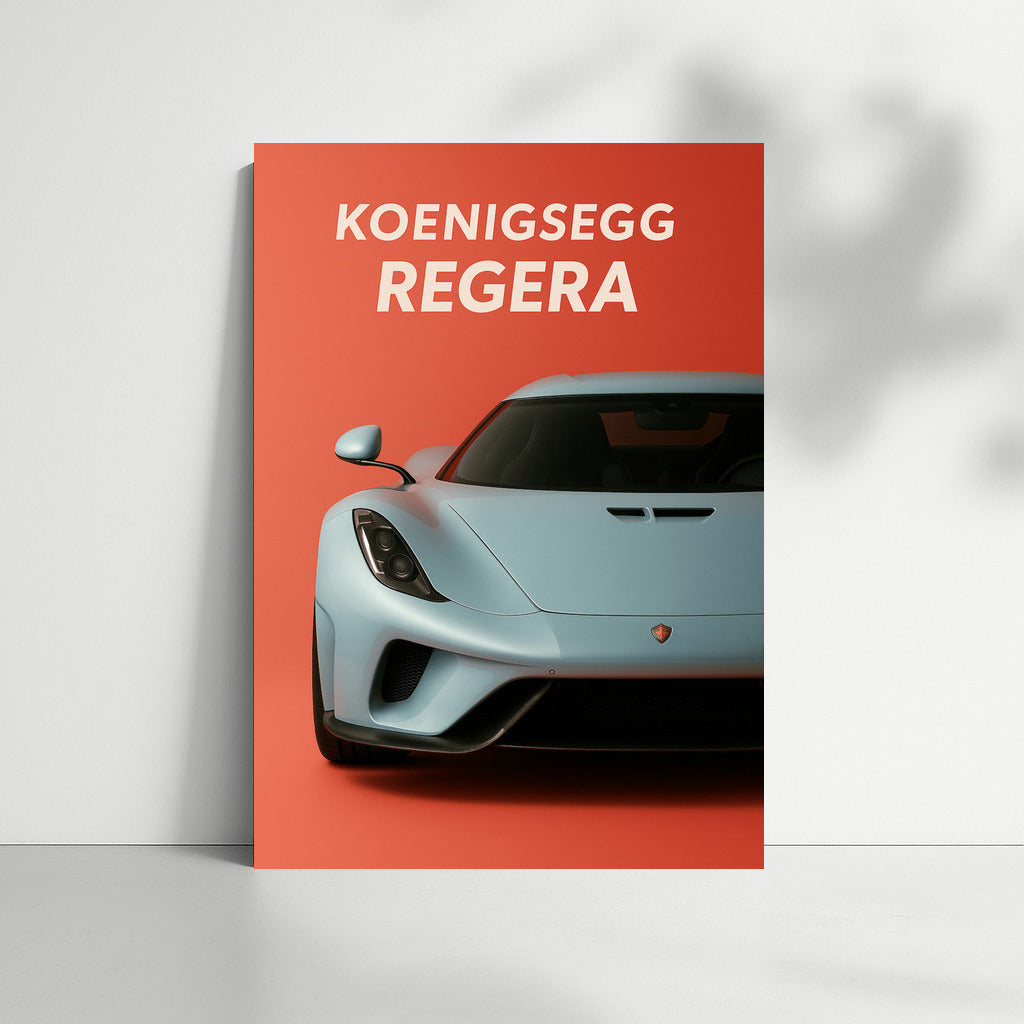 Koenigsegg Regera: Dynamics and Style on Your Wall