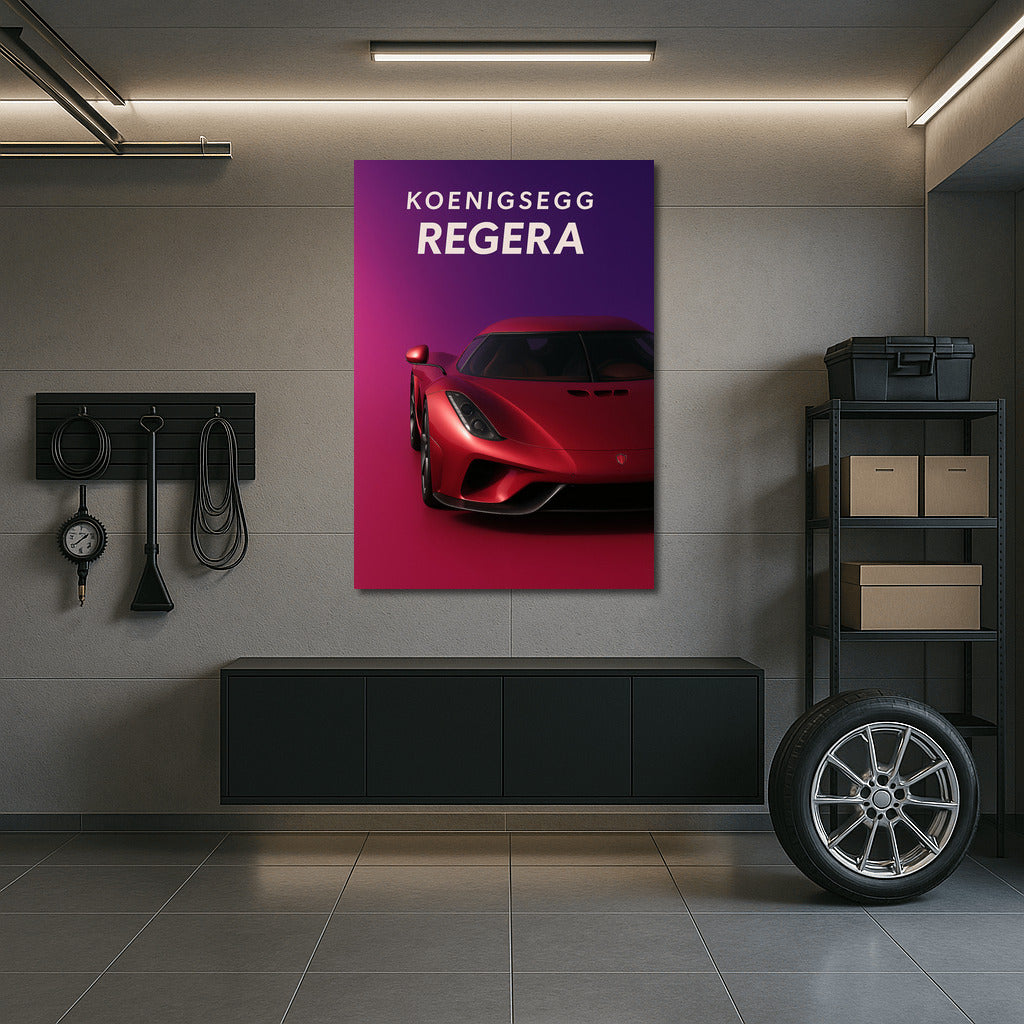 Koenigsegg Regera Red: Elegant Power in Red