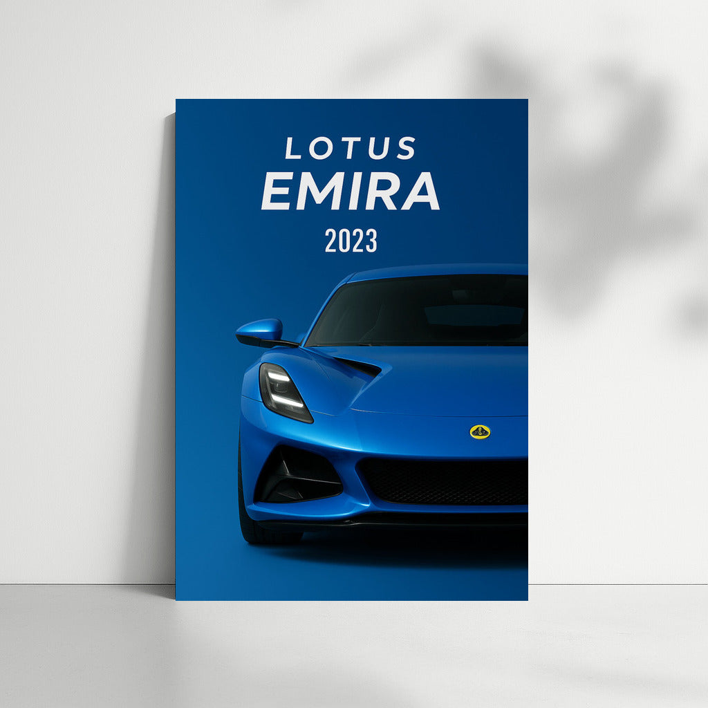 Lotus Emira: Elegance and Speed on the Wall