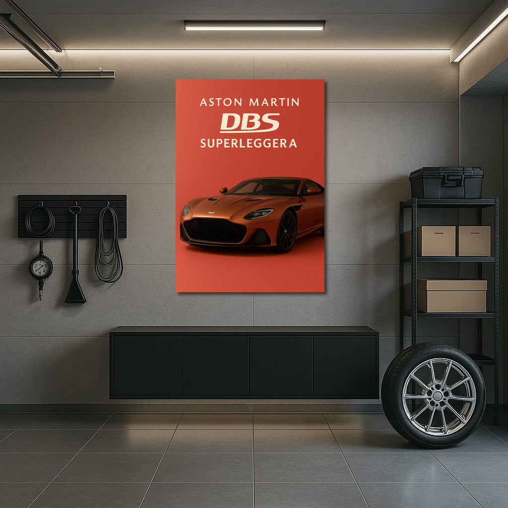 Aston Martin DBS Superleggera: Elegance and Power on Your Wall