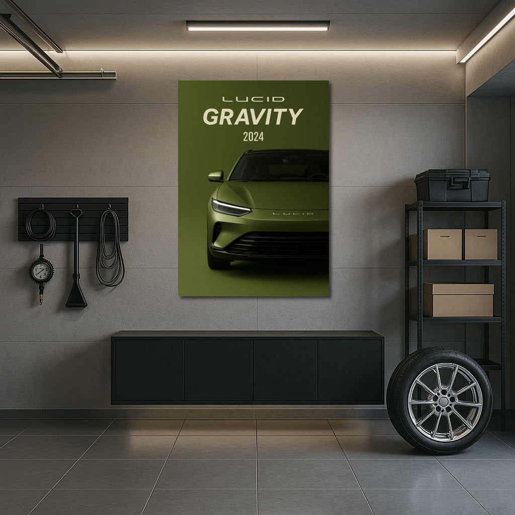 Lucid Gravity 2024: Elegance and Speed on Your Wall