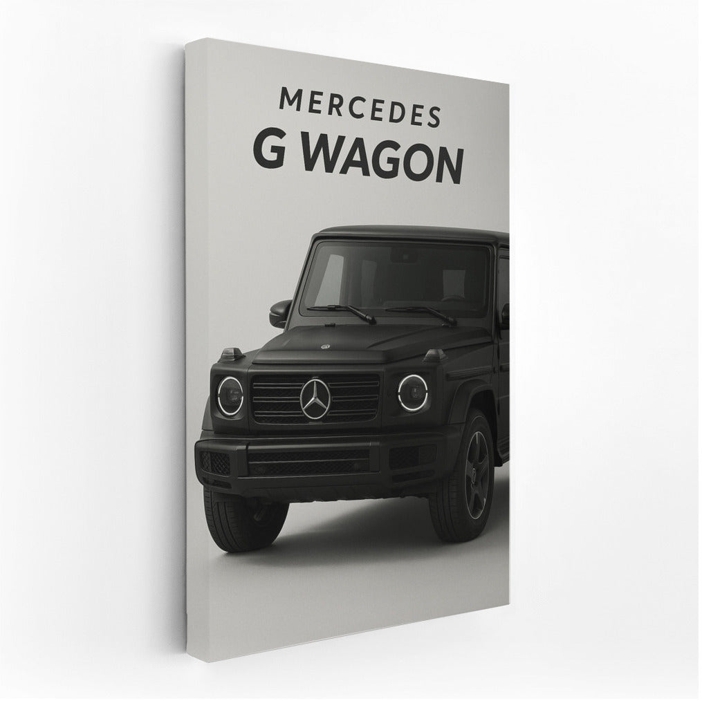 Mercedes G Wagon Matte Black: Power and Elegance on the Wall