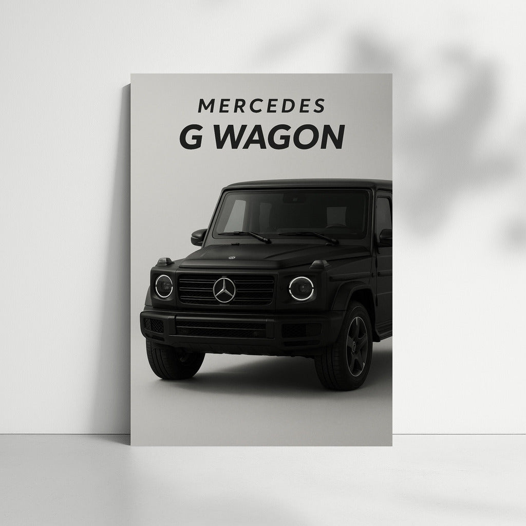 Mercedes G Wagon Matte Black: Power and Elegance on the Wall