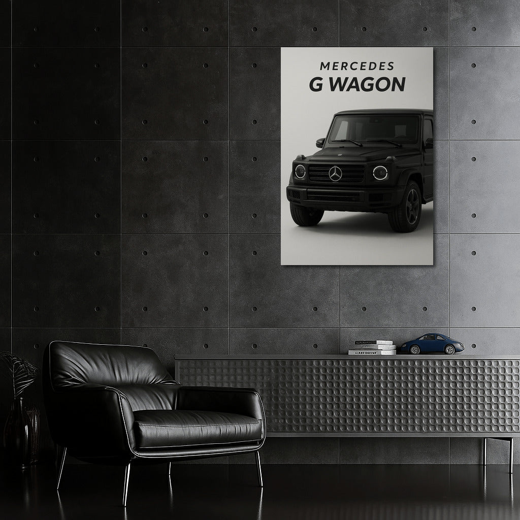 Mercedes G Wagon Matte Black: Power and Elegance on the Wall