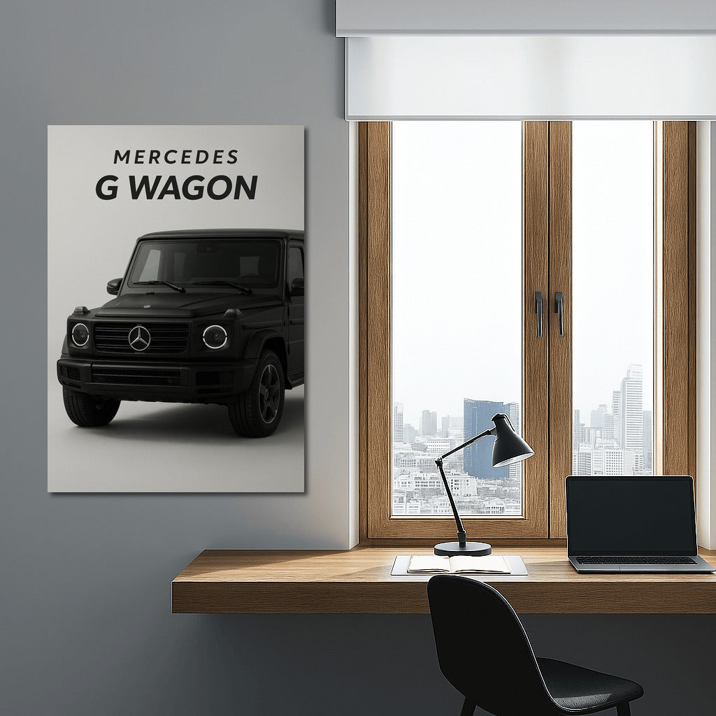 Mercedes G Wagon Matte Black: Power and Elegance on the Wall