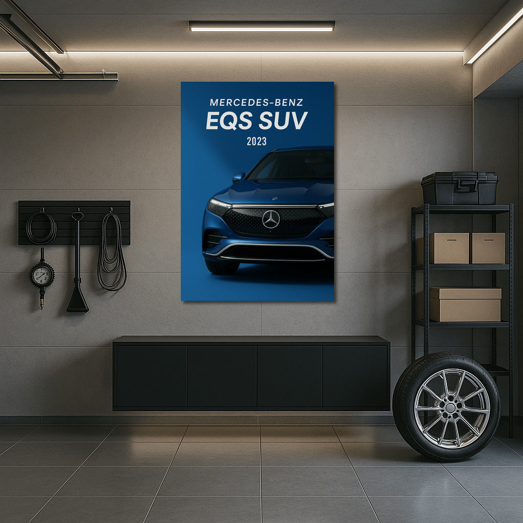 Mercedes Benz EQS SUV: Elegance and Modernity on Your Wall
