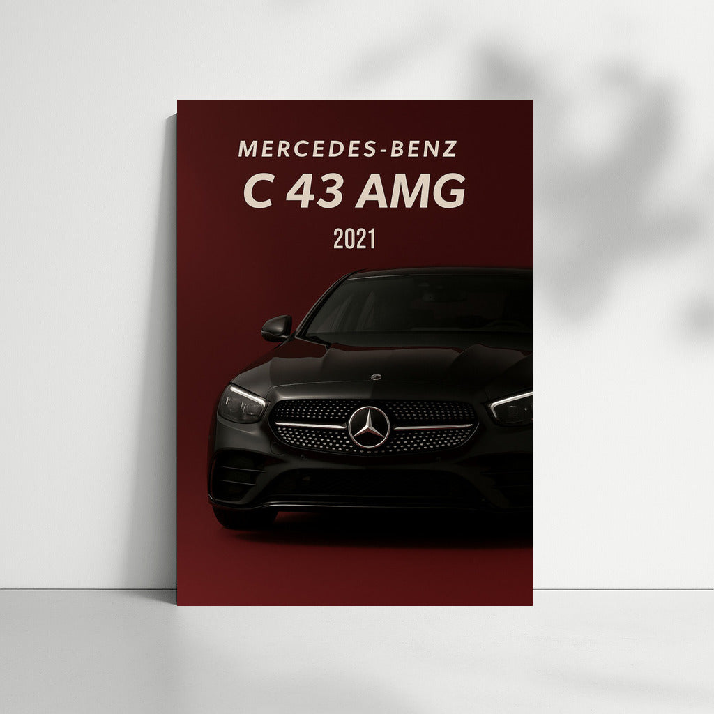 Power and Elegance: Mercedes Benz C43 AMG on Your Wall
