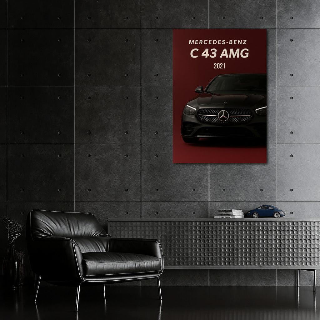Power and Elegance: Mercedes Benz C43 AMG on Your Wall