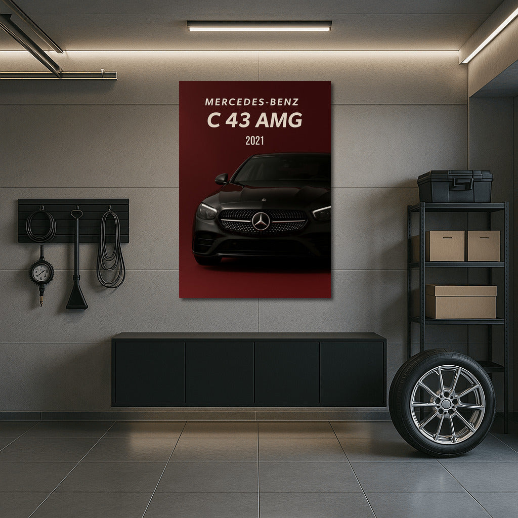 Power and Elegance: Mercedes Benz C43 AMG on Your Wall