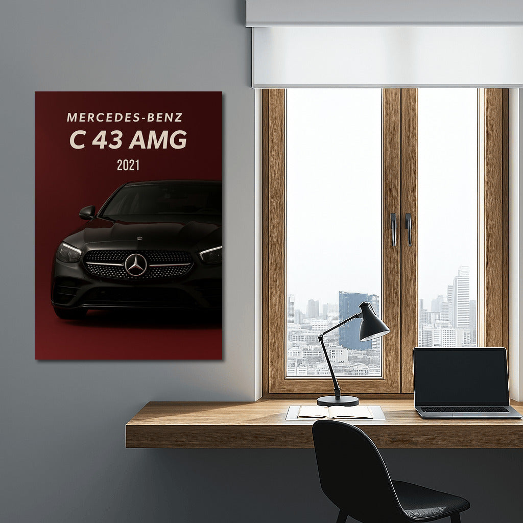 Power and Elegance: Mercedes Benz C43 AMG on Your Wall