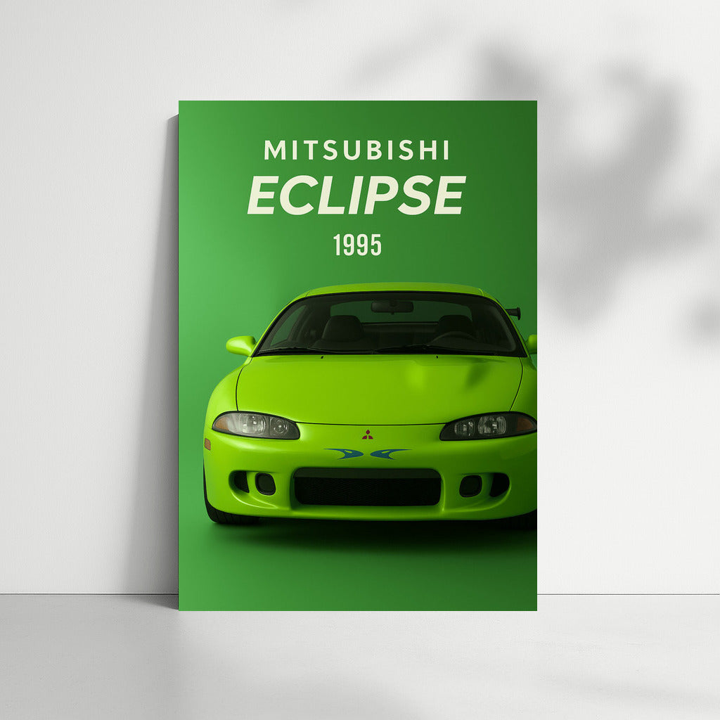 Mitsubishi Eclipse 1995: Speed Energy on Your Wall
