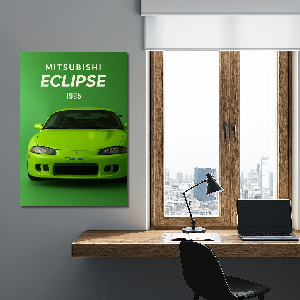 Mitsubishi Eclipse 1995: Speed Energy on Your Wall