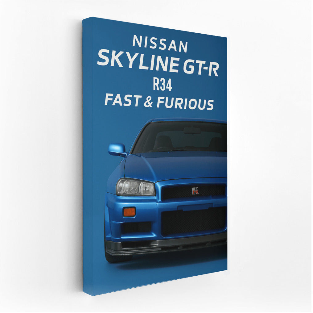 The legendary Nissan Skyline GT-R R34 from the movie Fast and Furious: Speed and Adrenaline