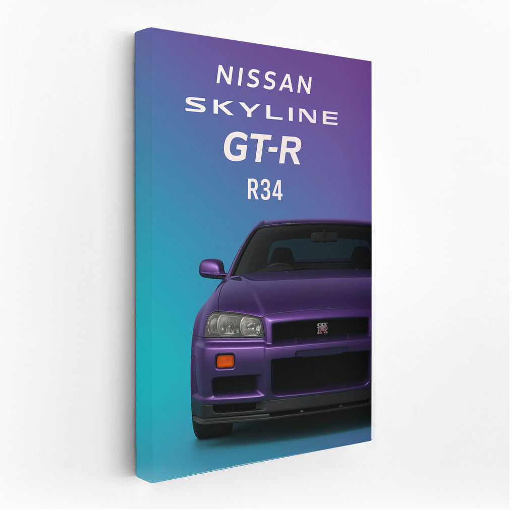 Nissan Skyline GT-R R34: JDM Legend on Your Wall