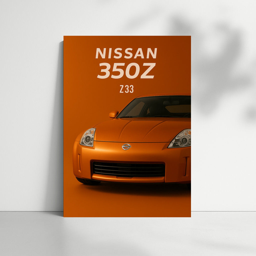 Legendary Nissan 350Z Z33: Dynamics and Style on Your Walls