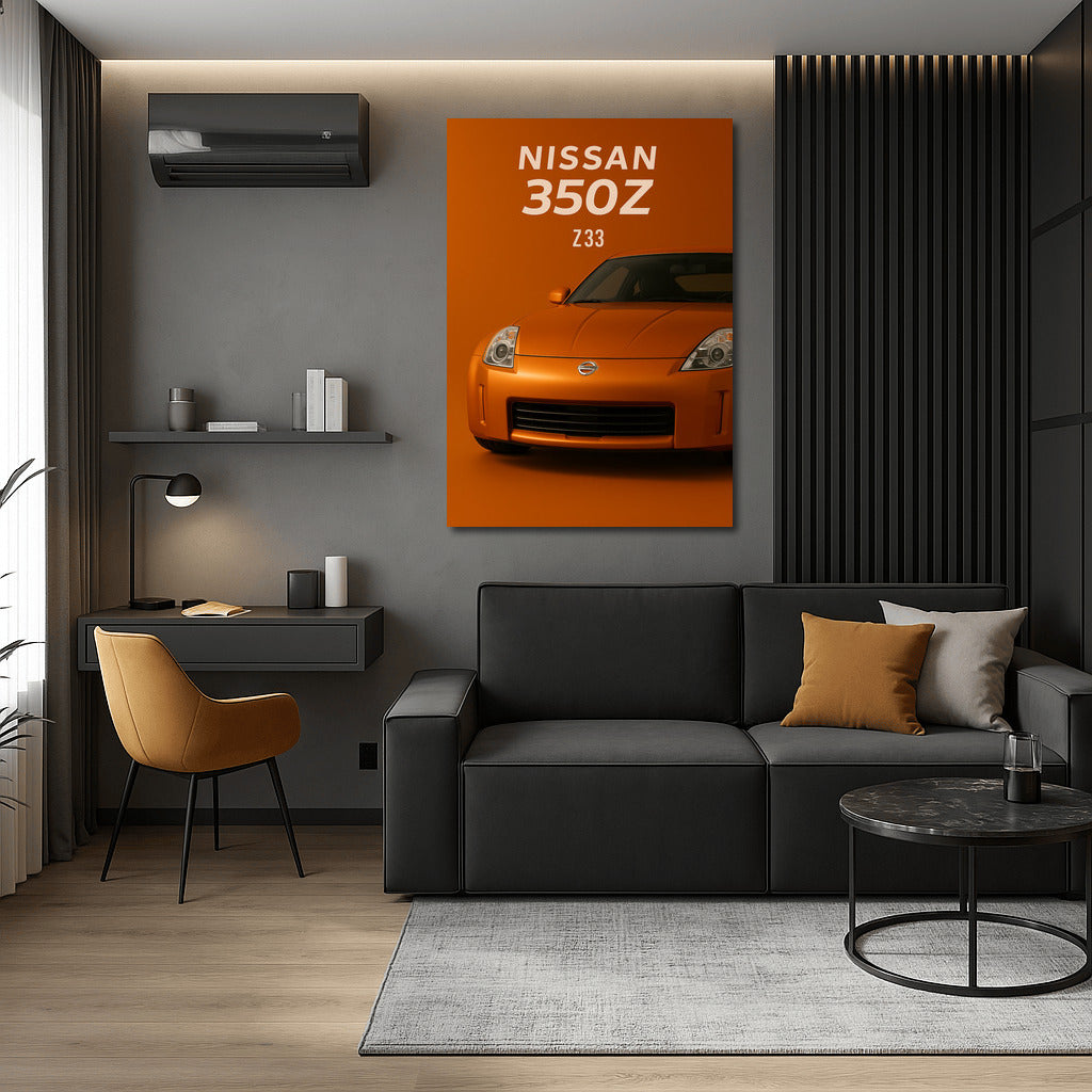 Legendary Nissan 350Z Z33: Dynamics and Style on Your Walls