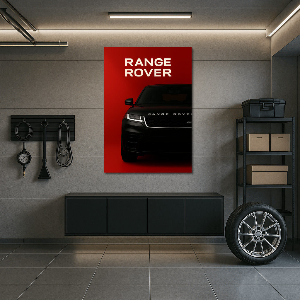 Elegant Range Rover on a Bright Background: Style and Speed