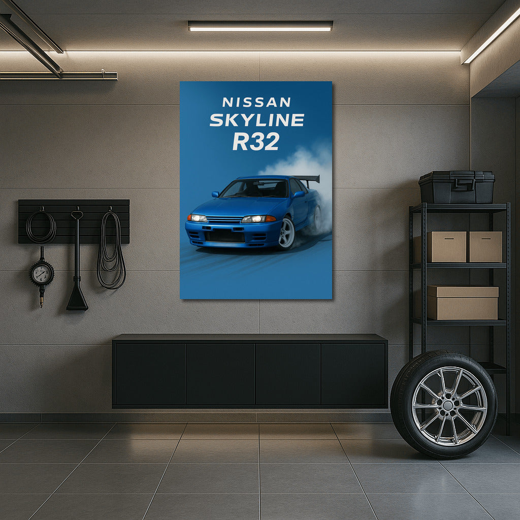 Nissan Skyline R32 in Drift: Dynamics and Speed