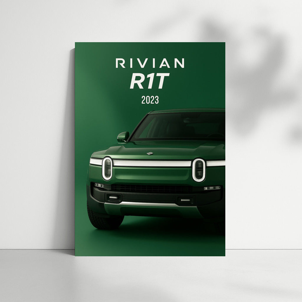 Rivian R1T: Modern Power on Canvas