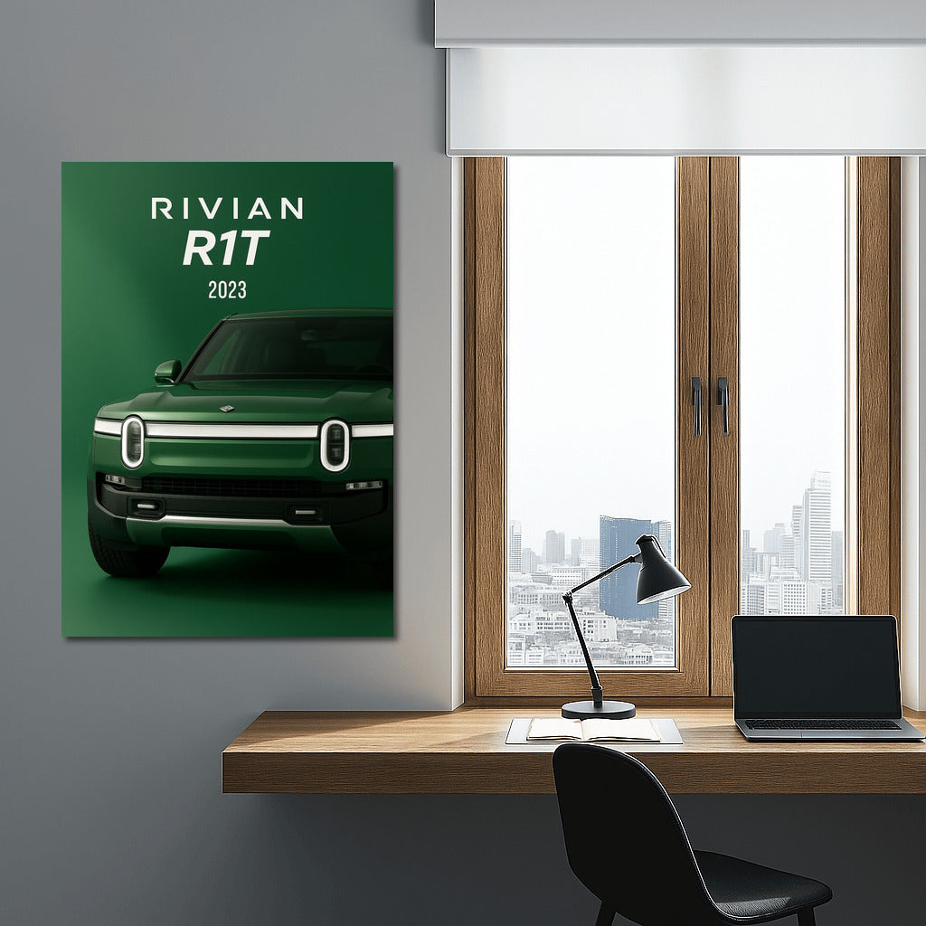 Rivian R1T: Modern Power on Canvas