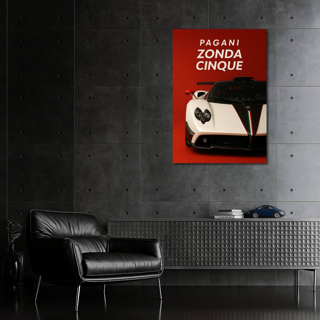 Speed Legend: Pagani Zonda Cinque on the Wall