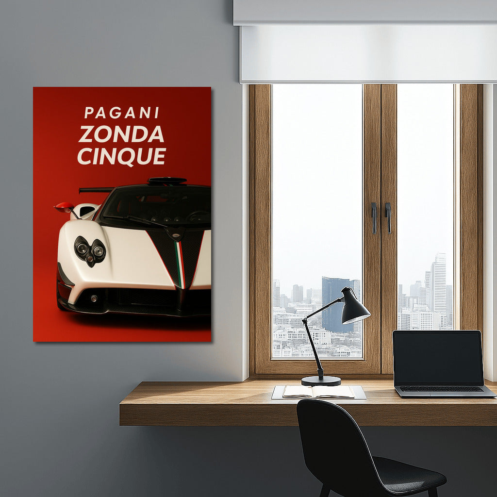 Speed Legend: Pagani Zonda Cinque on the Wall