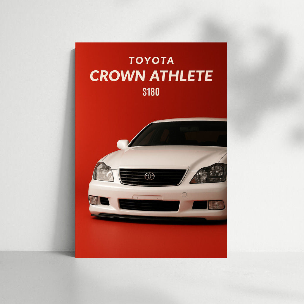 Elegant Speed: Toyota Crown Athlete S180 in Stance Style