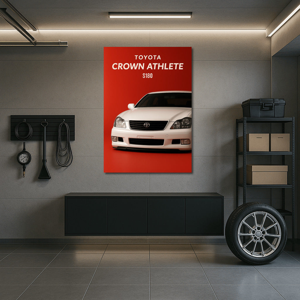 Elegant Speed: Toyota Crown Athlete S180 in Stance Style