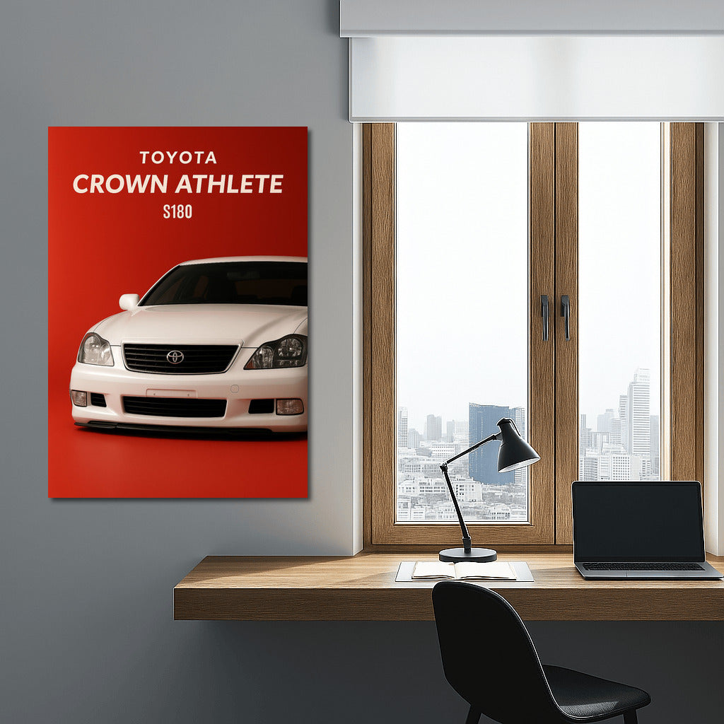 Elegant Speed: Toyota Crown Athlete S180 in Stance Style