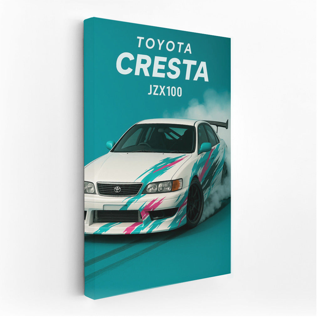 Toyota Cresta JZX100: Drift Dynamics on Your Wall