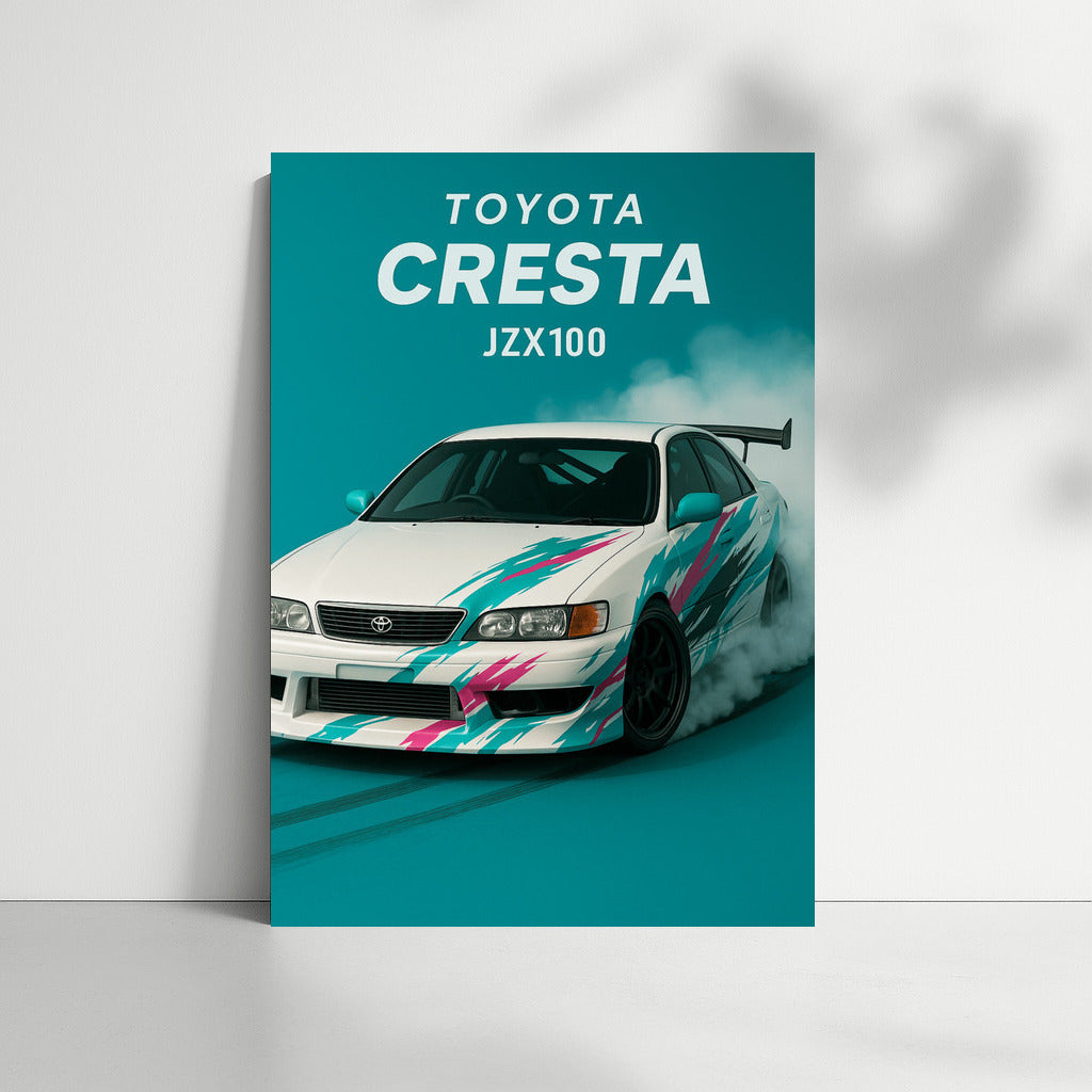 Toyota Cresta JZX100: Drift Dynamics on Your Wall