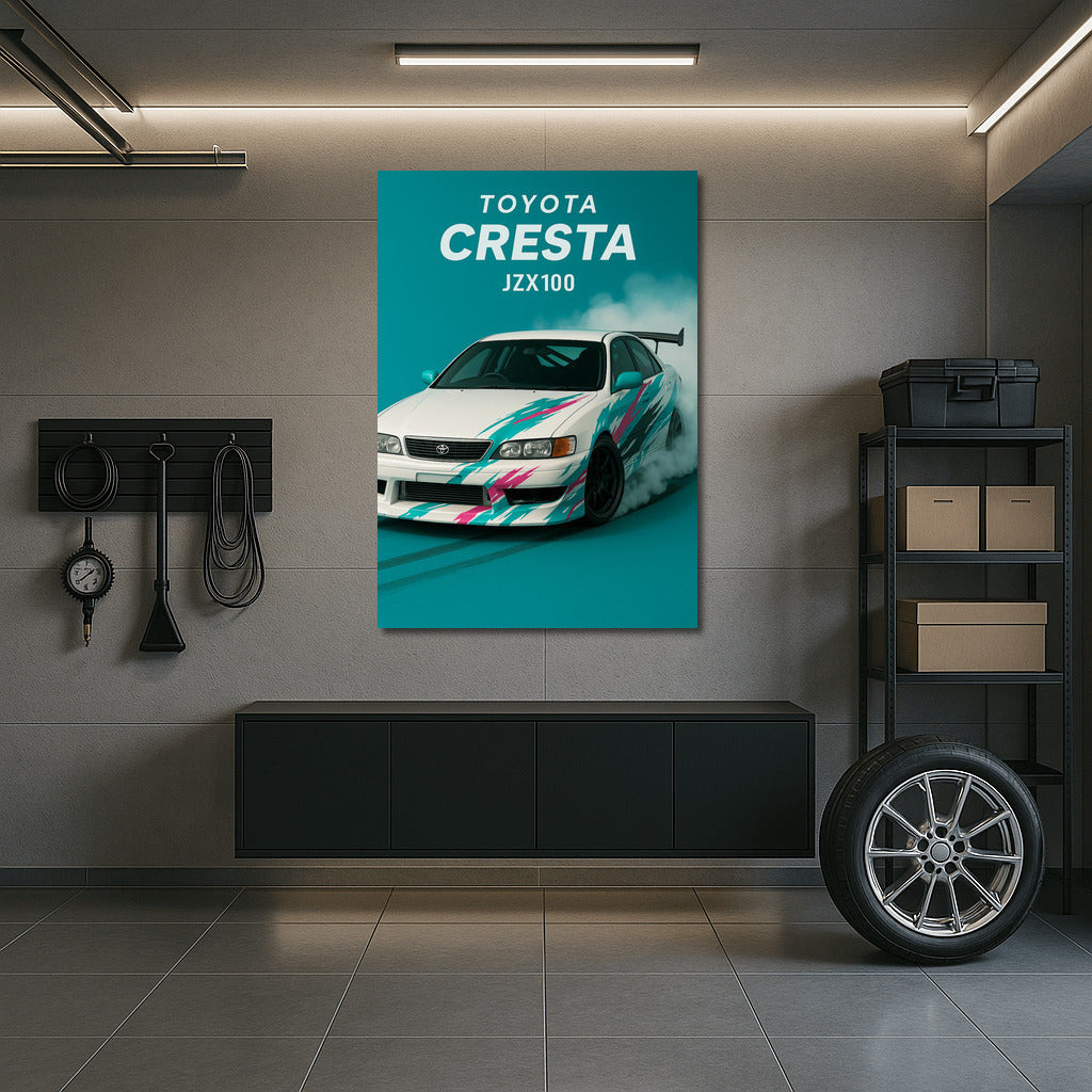 Toyota Cresta JZX100: Drift Dynamics on Your Wall