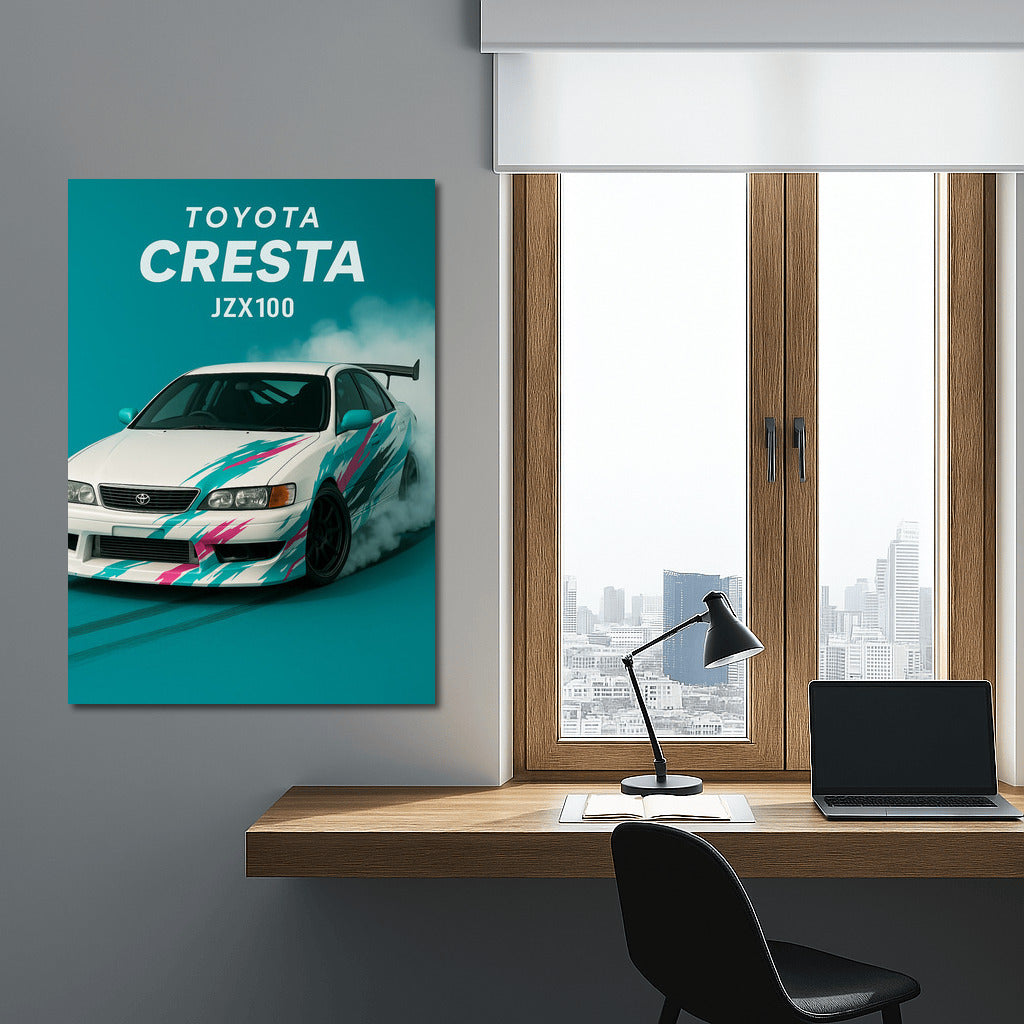 Toyota Cresta JZX100: Drift Dynamics on Your Wall