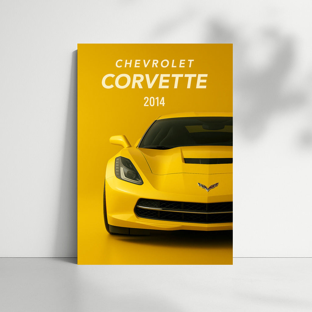 Legendary Chevrolet Corvette C7: Dynamics and Style on Your Wall