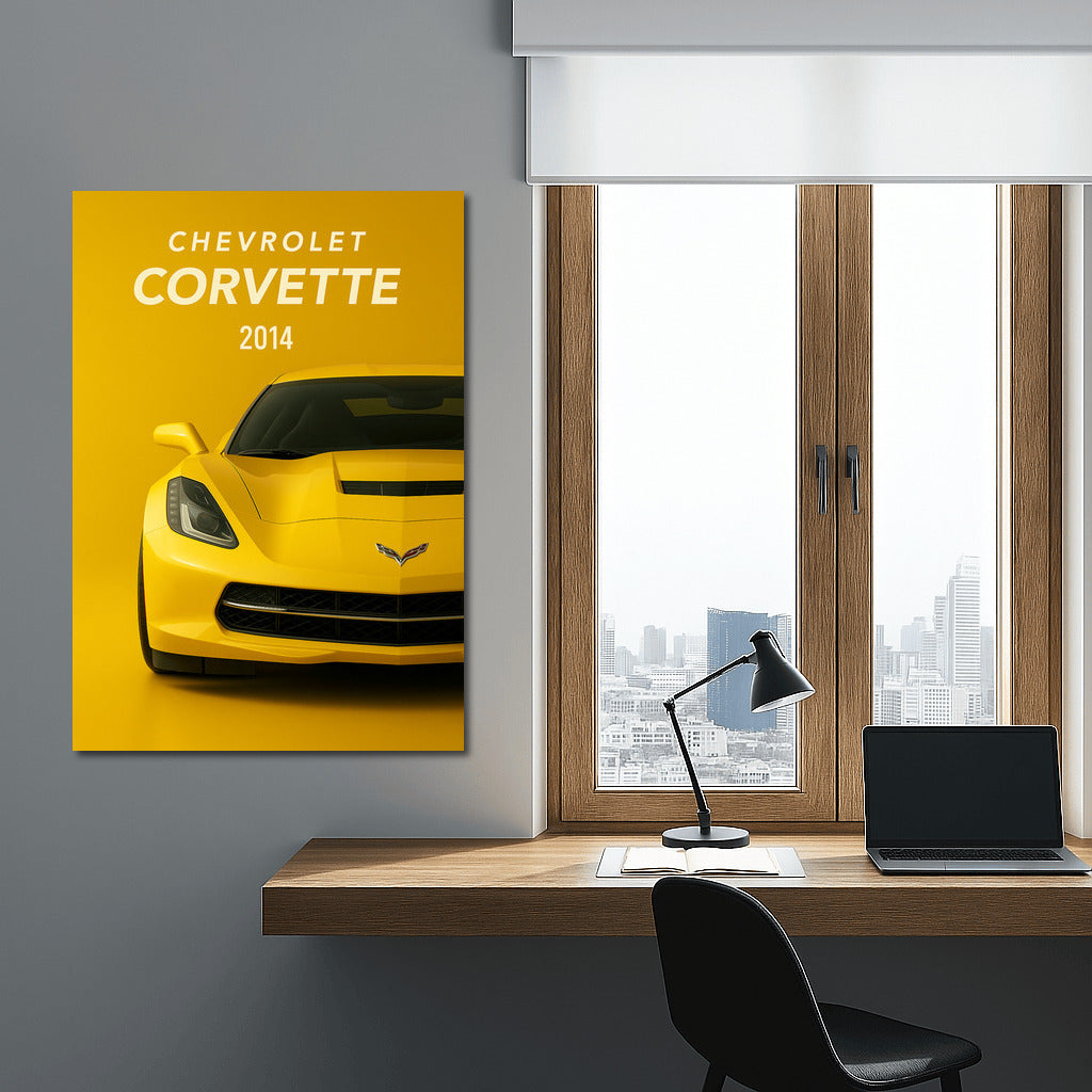 Legendary Chevrolet Corvette C7: Dynamics and Style on Your Wall