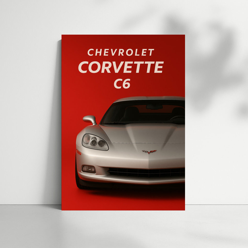 Chevrolet Corvette C6: Dynamics and Style on Your Wall