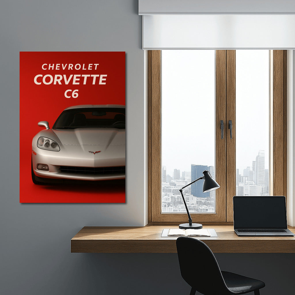 Chevrolet Corvette C6: Dynamics and Style on Your Wall
