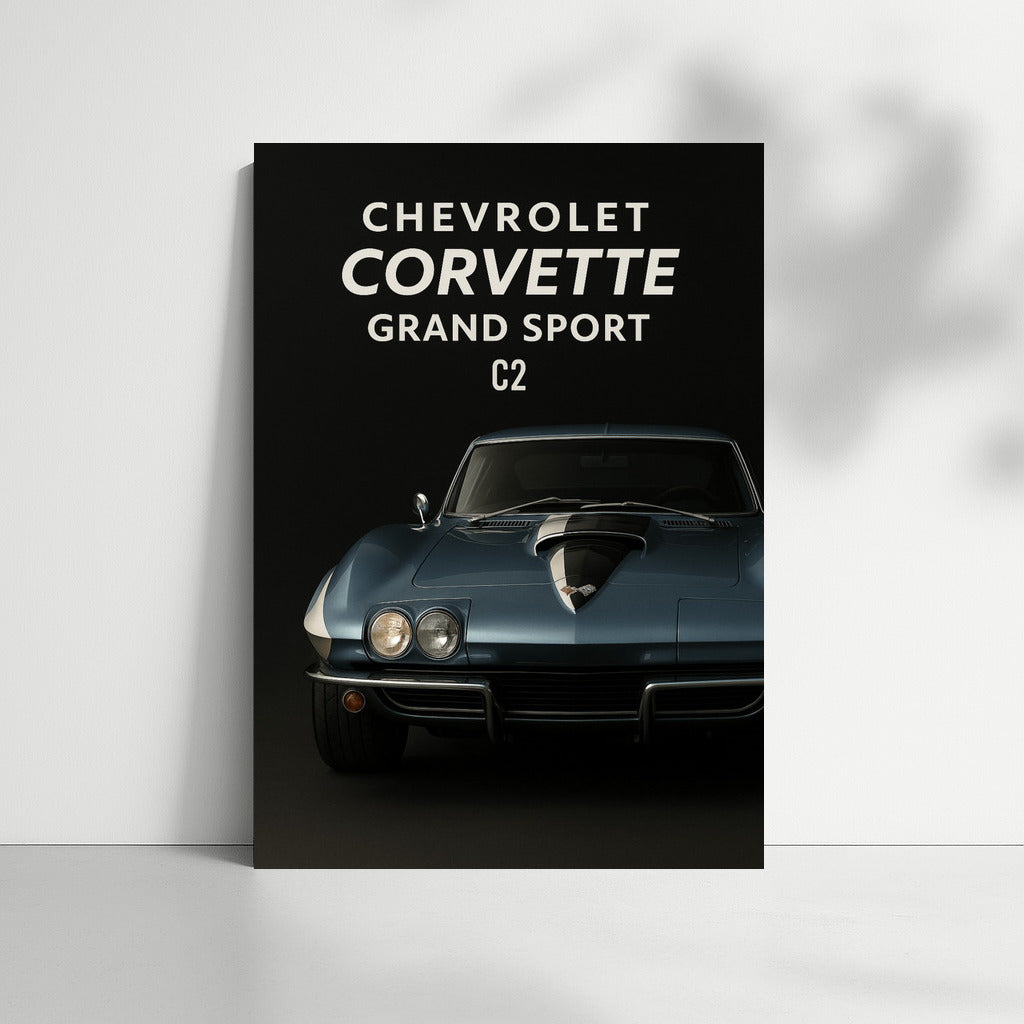 The Legendary Chevrolet Corvette Grand Sport C2: Speed and Elegance on the Wall